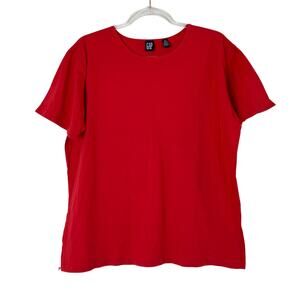 GAP | Red 100% Cotton Tee Shirt Short Sleeve Crew Neck Womens Large